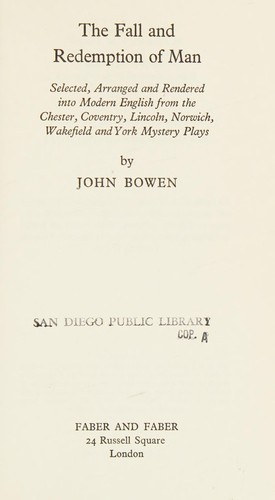 Cover for The fall and redemption of man