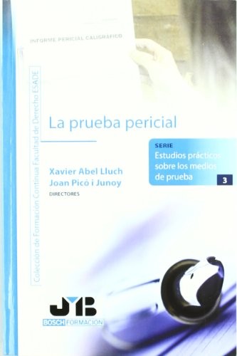 Cover for La prueba pericial.
