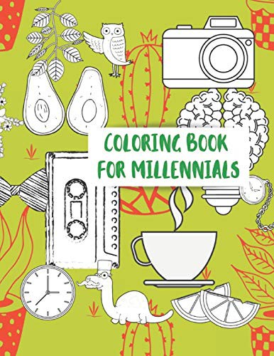 Cover for Coloring Book for Millennials