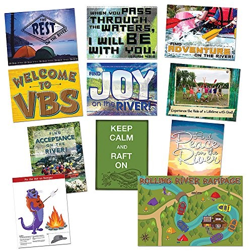 Cover for Vacation Bible School  2018 Rolling River Rampage Decorating Poster Pak