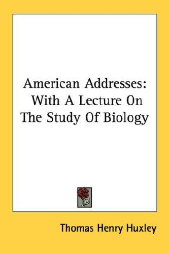 Cover for American Addresses