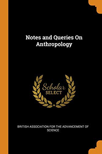 Cover for Notes and Queries on Anthropology