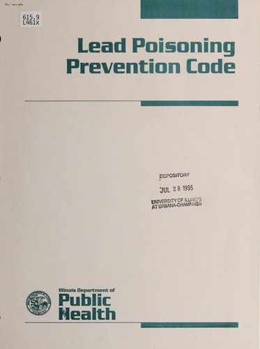Cover for Lead poisoning prevention code