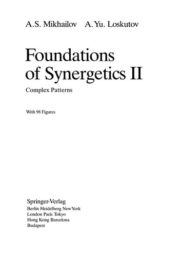 Cover for Foundations of Synergetics II