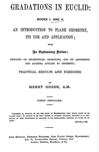 Cover for Gradations in Euclid