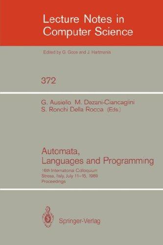 Cover for Automata, Languages and Programming
