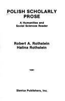 Cover for Polish Scholarly Prose