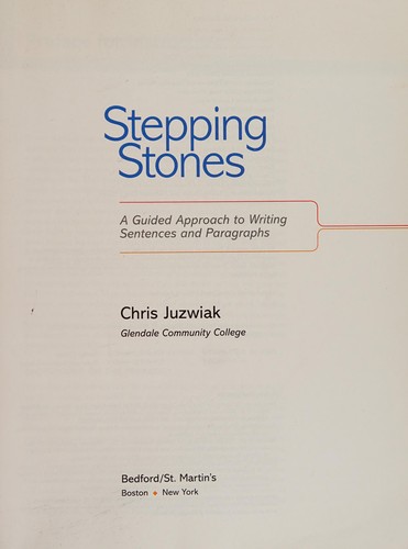 Cover for Stepping stones
