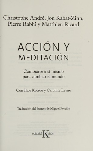 Cover for Acción y Meditación