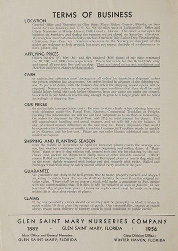 Cover for 1956 price list