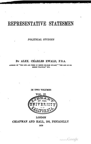 Cover for Representative statesmen