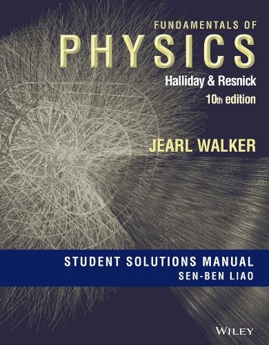 Cover for Student Solutions Manual for Fundamentals of Physics, Tenth Edition