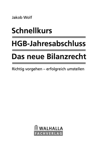 Cover for Schnellkurs HGB-Jahresabschluss