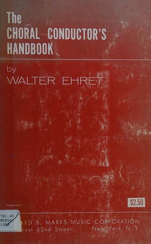 Cover for The choral conductor's handbook