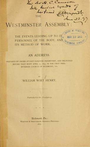 Cover for The Westminster Assembly