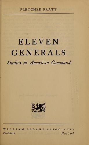 Cover for Eleven Generals