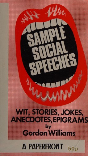 Cover for Sample social speeches, wit, stories, jokes, anecdotes, epigrams.