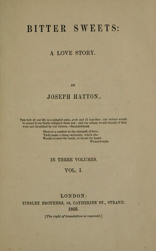 Cover for Bitter sweets.