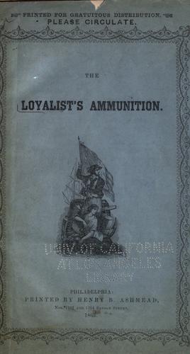 Cover for The Loyalist's ammunition.