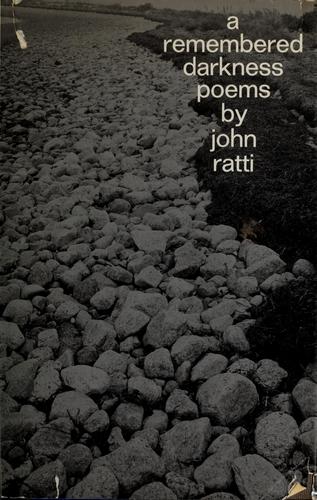 Cover for A remembered darkness