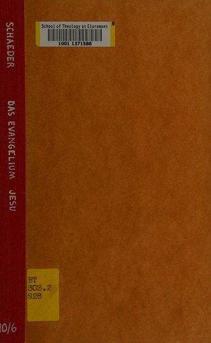 Cover for Das Evangelium Jesu und das Evangelium von Jesus (nach den Synoptikern)