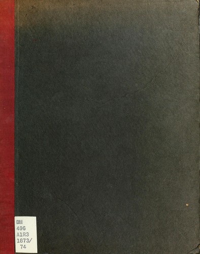 Cover for Jahres-Bericht