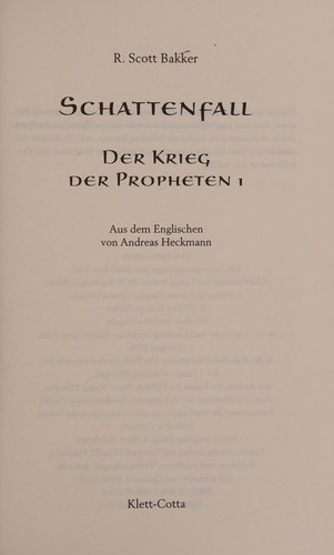 Cover for Schattenfall 1