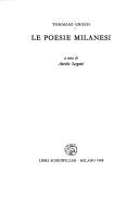 Cover for Le poesie milanesi