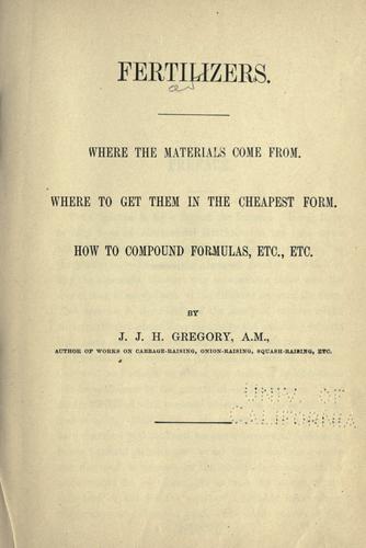 Cover for Fertilizers