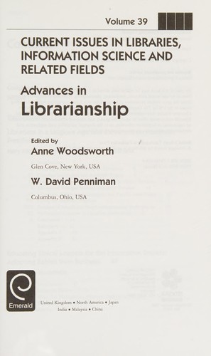 Cover for Current Issues in Libraries, Information Science and Related Fields