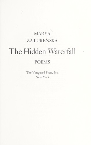 Cover for The hidden waterfall
