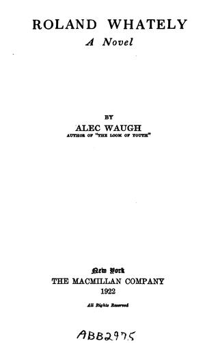 Cover for Roland Whately