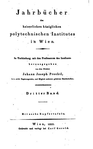 Cover for Jahrbücher
