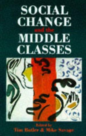 Cover for Social change and the middle classes