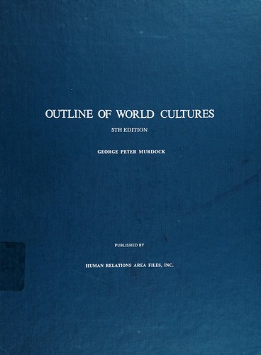 Cover for Outline of world cultures
