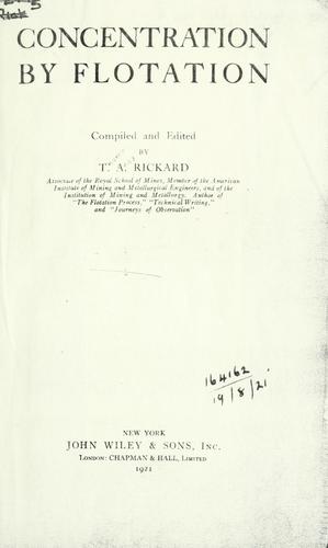 Cover for Concentration by flotation.