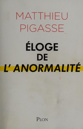 Cover for Éloge de l'anormalité