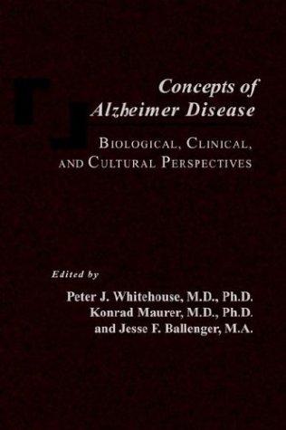 Cover for Concepts of Alzheimer Disease