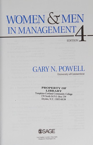 Cover for Women and men in management