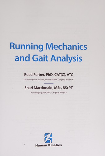 Cover for Running Mechanics and Gait Analysis