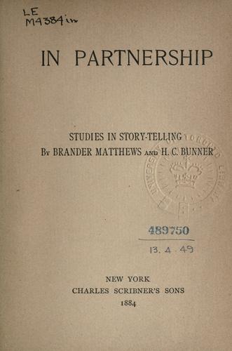 Cover for In partnership