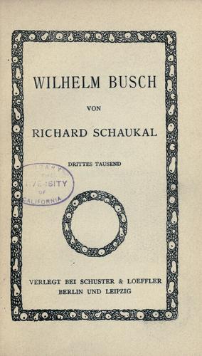 Cover for Wilhelm Busch