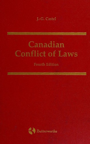 Cover for Canadian conflict of laws