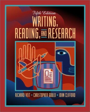 Cover for Writing, reading, and research