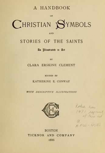 Cover for A handbook of Christian symbols and stories of the saints as illustrated in art