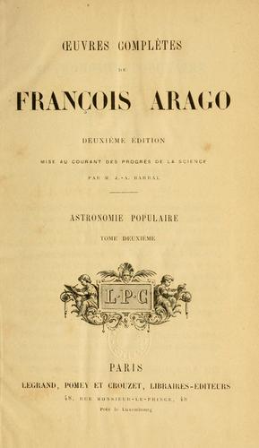 Cover for Astronomie populaire de François Arago.
