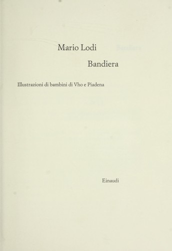 Cover for Bandiera