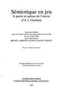 Cover for Sémiotique en jeu