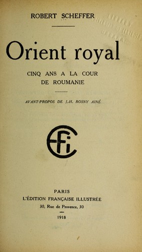 Cover for Orient royal