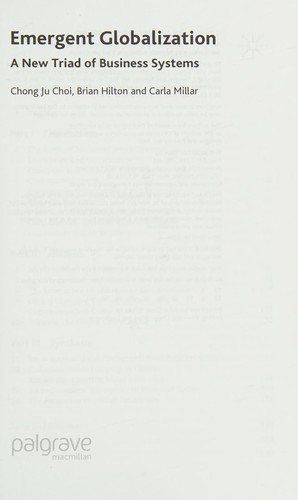 Cover for Emergent globalization